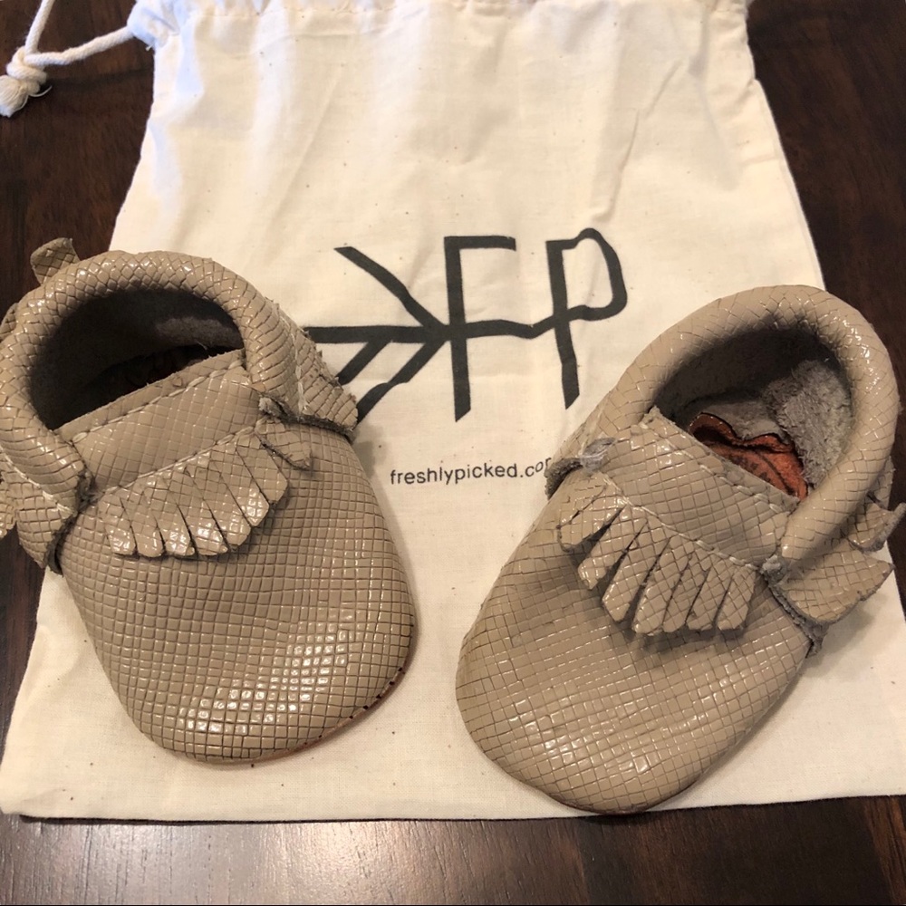 Size 1 freshly picked moccasins.